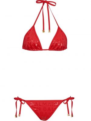 Trykt bikini Balmain rød