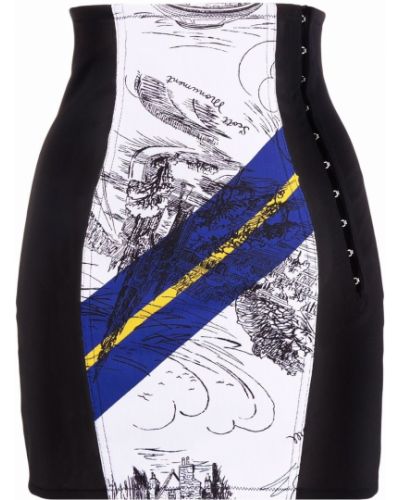 Falda de tubo ajustada con estampado Philosophy Di Lorenzo Serafini negro