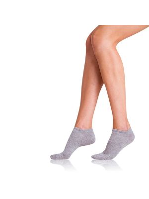 Памучни чорапи Bellinda сиво