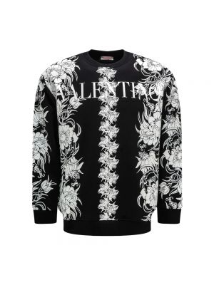 Geblümt sweatshirt Valentino schwarz