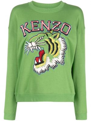 Sweatshirt mit stickerei Kenzo grün