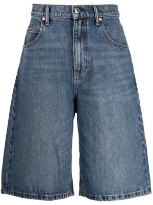 Shorts di jeans baggy Alexander Wang blu