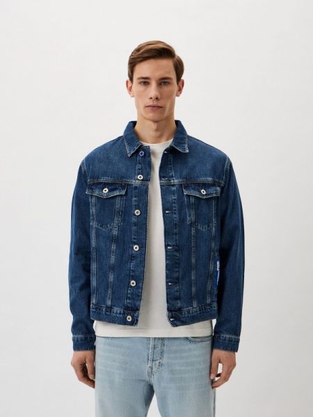 Джинсовая куртка Karl Lagerfeld Jeans синяя
