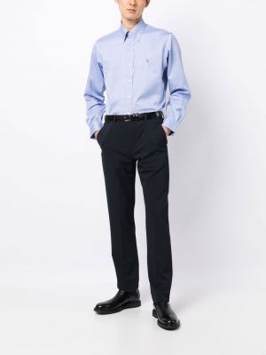 Siuvinėta lininė marškiniai Polo Ralph Lauren