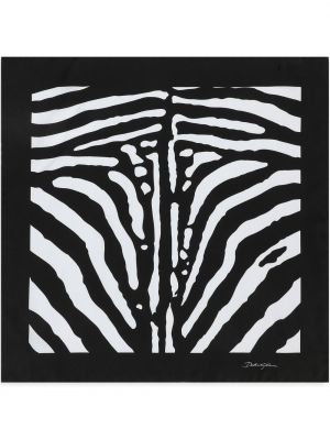 Seiden schal mit print mit zebra-muster Dolce & Gabbana