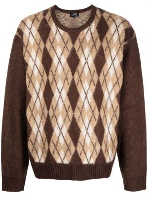 Kockovaný sveter s vzorom argyle Afb