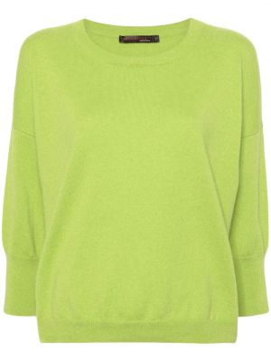 Кашмирен пуловер с кръгло деколте Incentive! Cashmere зелено