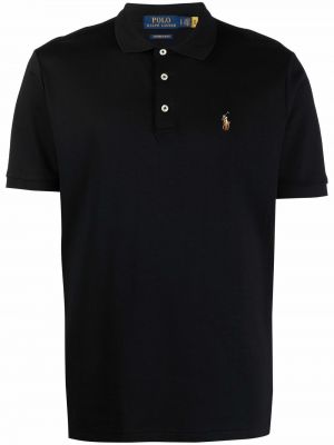 Jersey polo majica Polo Ralph Lauren črna