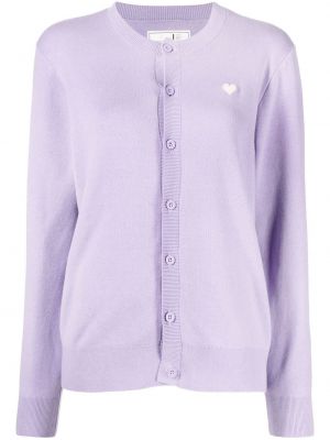 Długi sweter bawełniany :chocoolate fioletowy