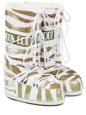 Зимни обувки за сняг с принт зебра Moon Boot
