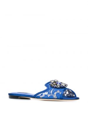 Pantofle Dolce & Gabbana modré