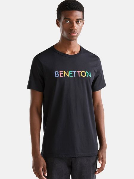 Футболка с принтом United Colors Of Benetton черная