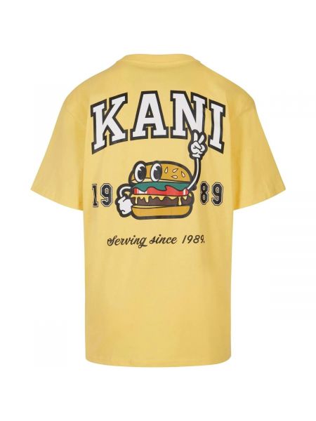 Tričko s krátkými rukávy Karl Kani žluté