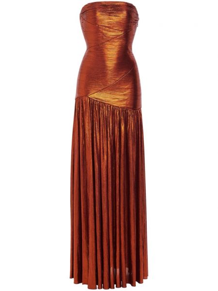 Φόρεμα με σκίσιμο Retrofete πορτοκαλί