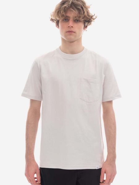 Bavlněné tričko Norse Projects bílé