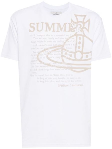 T-krekls ar apdruku Vivienne Westwood balts