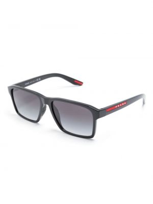 Sonnenbrille mit farbverlauf Prada Linea Rossa schwarz