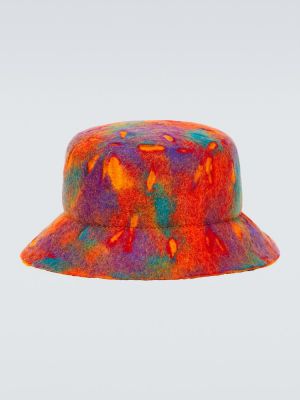 Vlněný klobouk Zegna oranžový