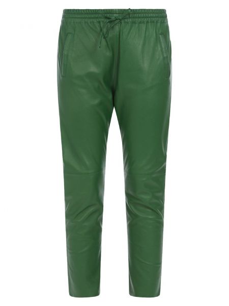 Spodnie skórzane Oakwood zielone