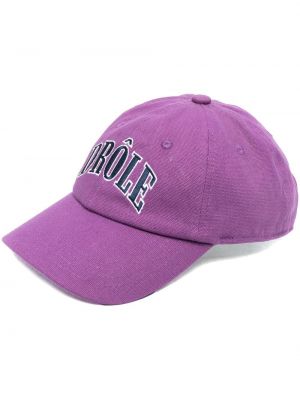 Bomull brodert cap Drôle De Monsieur lilla