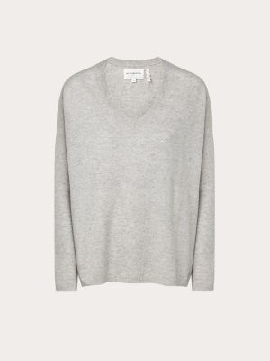 Jersey de cachemir de tela jersey Les Tricots De Lea gris