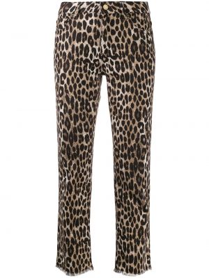 Leopard trykt jeans 7/8 Michael Michael Kors