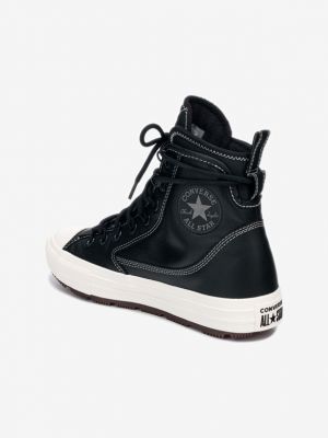 Csillag mintás tornacipő Converse fekete
