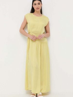 Sukienka długa oversize Beatrice B żółta