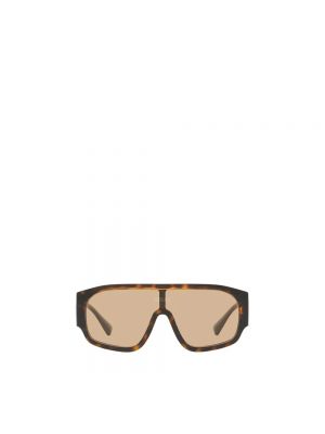 Okulary przeciwsłoneczne oversize Versace brązowe