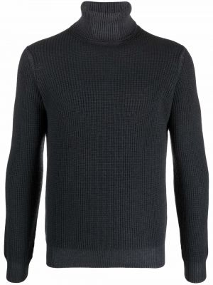 Sweter z wełny merino Dell'oglio czarny