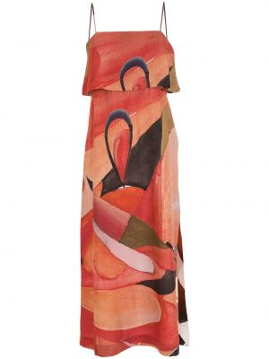 Sukienka z printem Osklen, czerwony