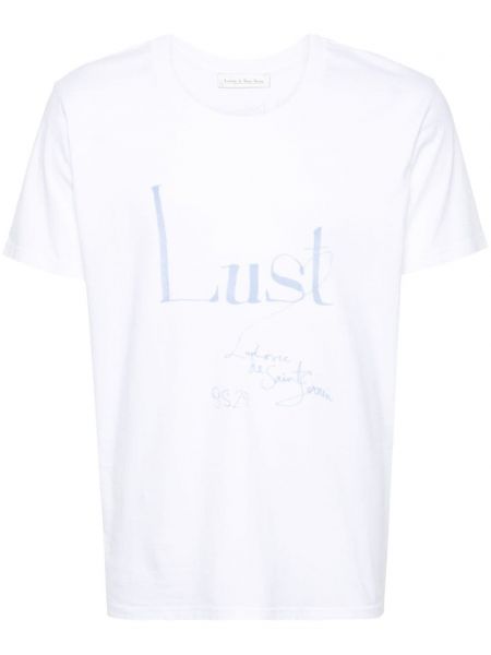 T-shirt mit print Ludovic De Saint Sernin weiß