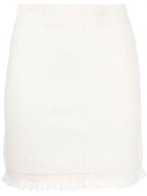 Кашмирена пола с ресни Lisa Yang бяло