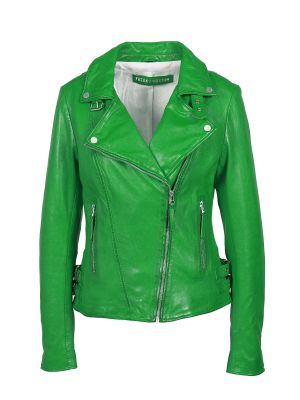 Giacca di pelle Freaky Nation verde