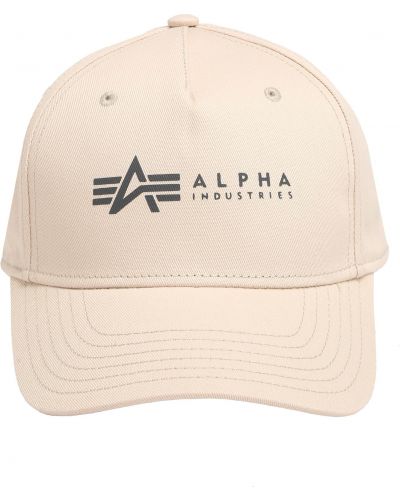 Kapa s šiltom Alpha Industries bela
