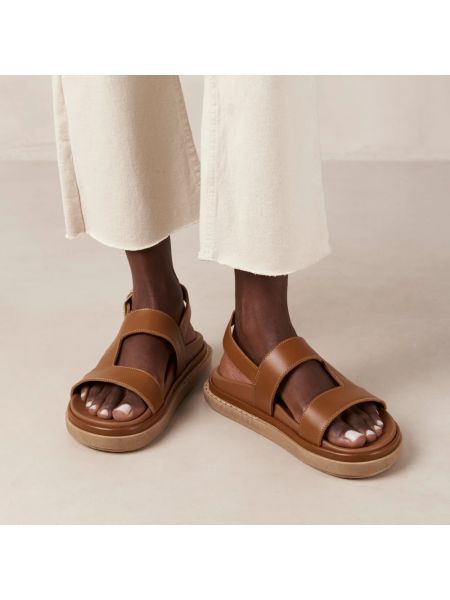 Sandalias de cuero Alohas marrón