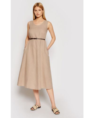 Max Mara Leisure Hétköznapi ruha Nettuno 32210516 Barna Regular Fit
