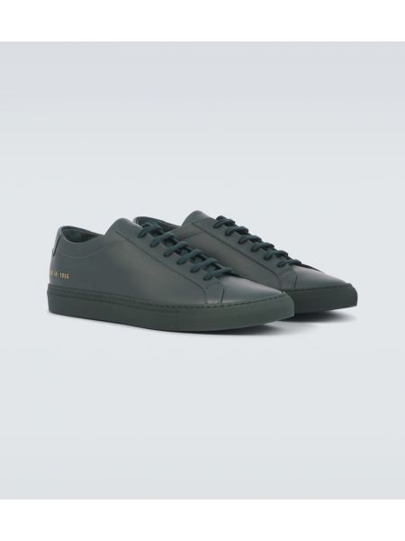 Deri sneaker Common Projects yeşil