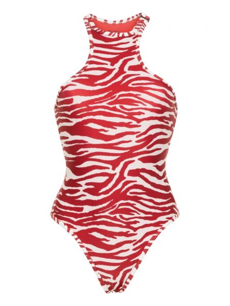 Bikini cu imagine cu model zebră The Attico
