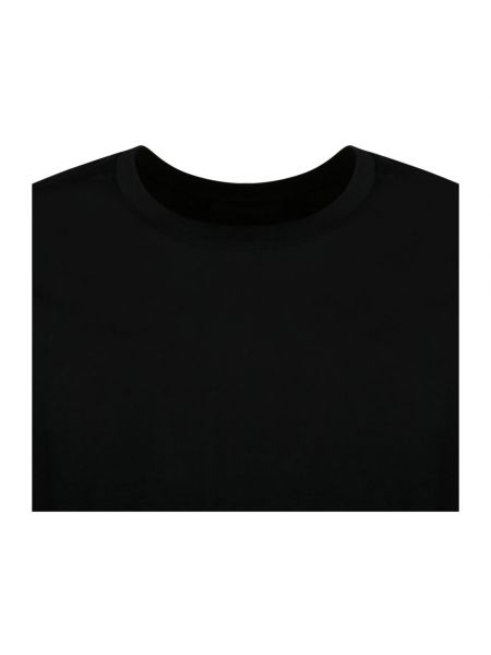 Camiseta de algodón manga corta Thom Krom negro