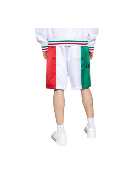 Pantalones cortos de raso Dolce & Gabbana blanco