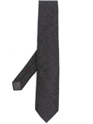 Krawat wełniany Brunello Cucinelli szary