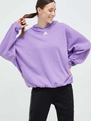 Hanorac cu glugă Adidas Sportswear violet