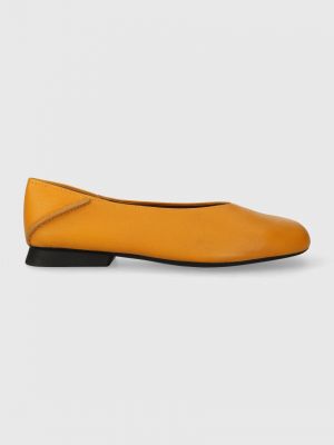 Bőr balerina cipők Camper narancsszínű