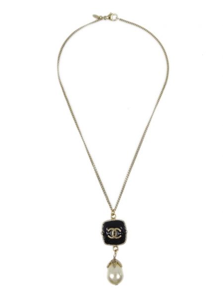 Řetěz s perlami Chanel Pre-owned zlatý
