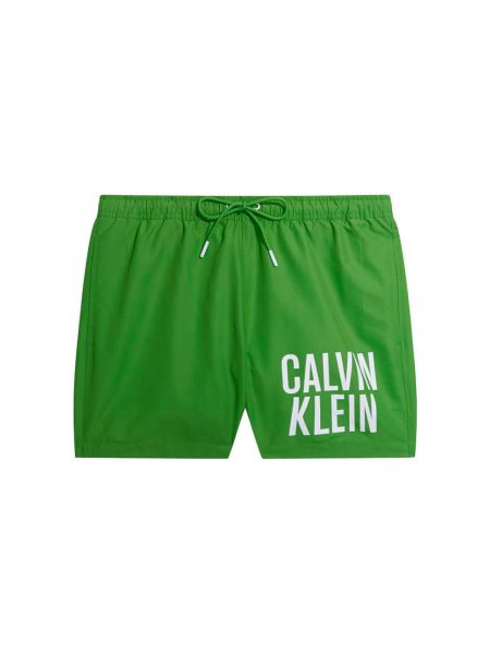 Szorty jeansowe Calvin Klein Jeans zielone