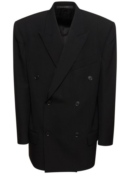 Chaqueta de lana Balenciaga negro