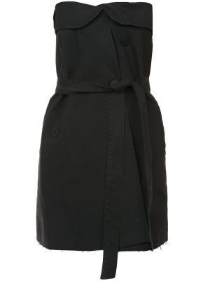 Bavlněné mini šaty Unravel Project - černá