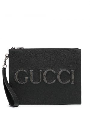 Usnjena pisemska torbica Gucci