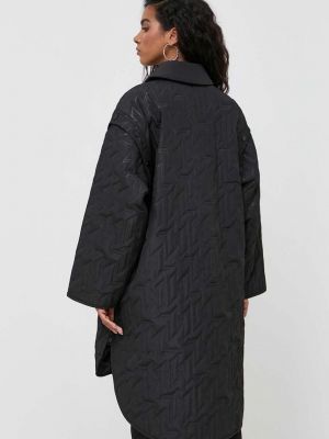 Oversized rövid kabát Karl Lagerfeld fekete